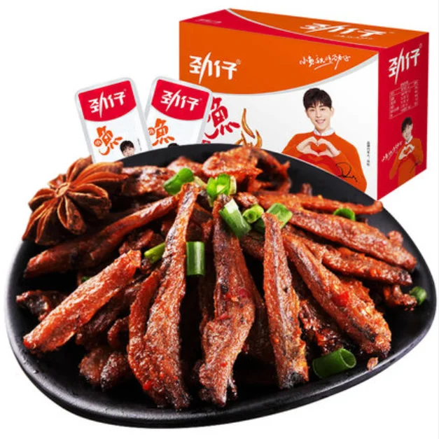 
chinese snack food spicy fish snack 