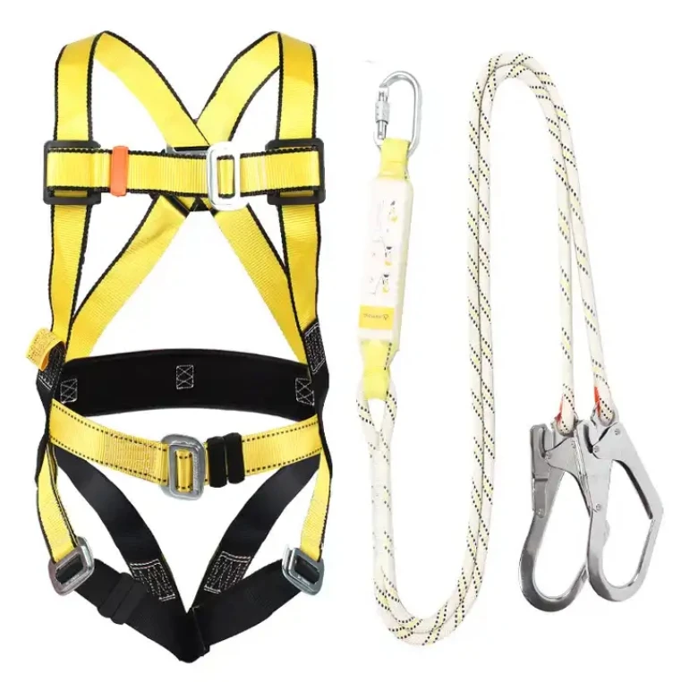 rope access safety belt with harness with double hook climbing full body safety harness for work at height certificates climbing