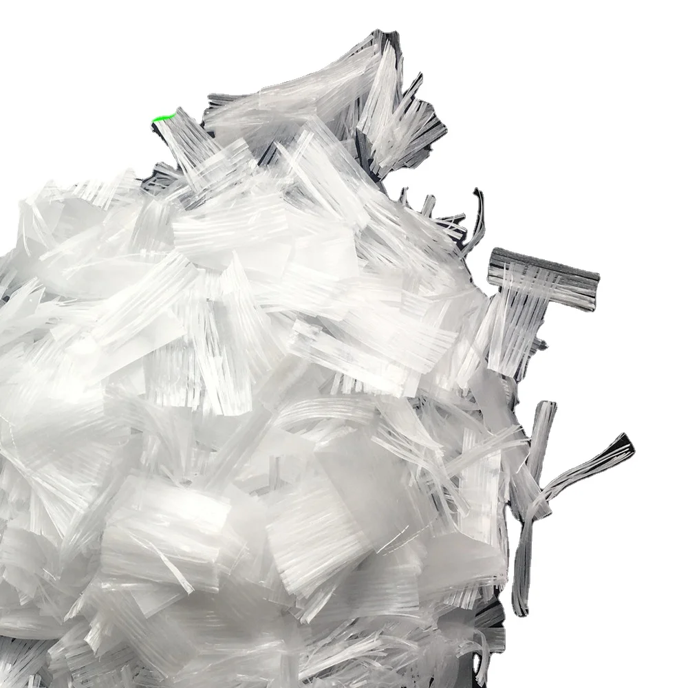 Customized length 100% virgin homopolymer polypropylene with form of mesh PP mesh fiber