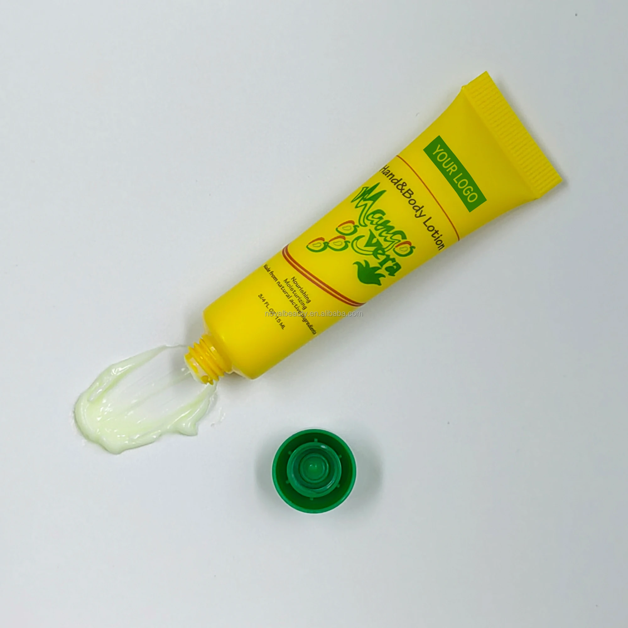 72pcs/jar 15ml Hand Body Lotion Sample Tube Packaging Mango Vera Mini Hand Cream Lotion for Dry Skin
