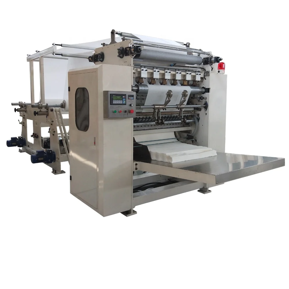 Low Cost Automatic 2 Lines V Folding Facial Tissue Hand Towel Making Machine
