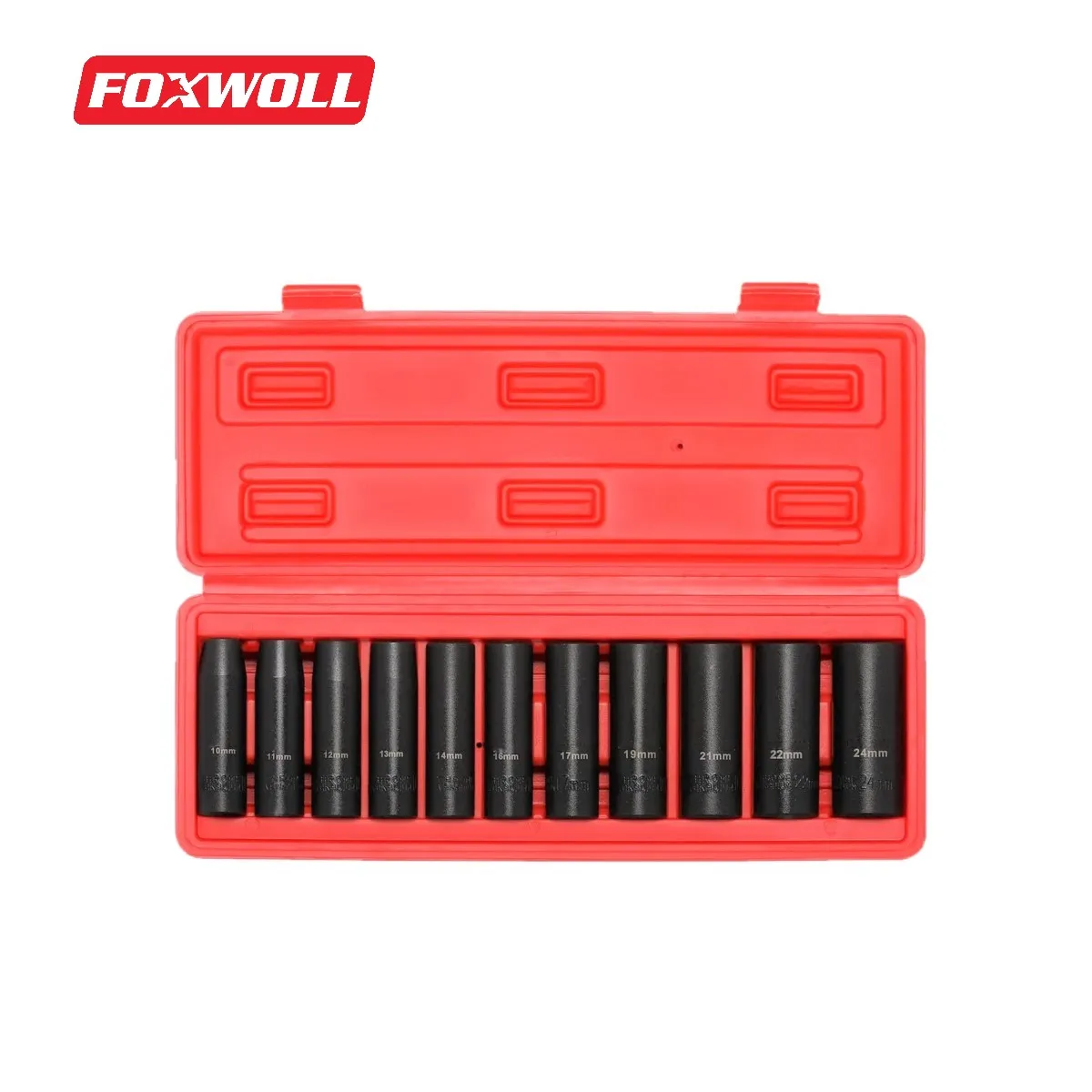 Deep Impact Black Socket Set 11 Pieces Metric socket set