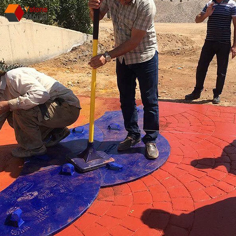 Decorative Concrete Cement Roller Stamped Imprint Molds Stamp Mats Manufacturer