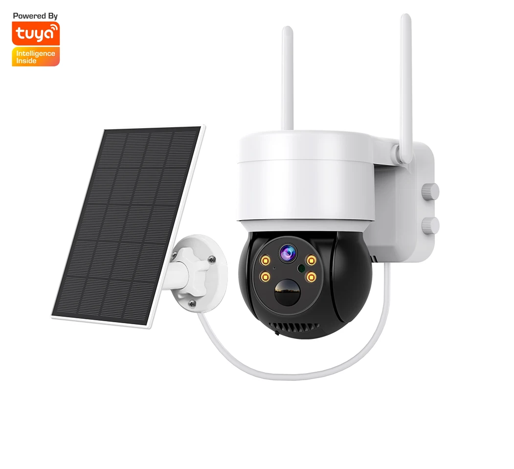 Wifi Ip Camera Solar Panel Powered Outdoor Sim Card 2mp 1080p Night Vision Surveillance Cctv Pir Solar Ptz Speed Dome Camera 4g