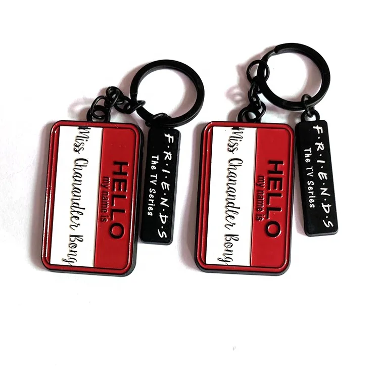 Custom Logo Zinc Alloy enamel  Metal Keychain