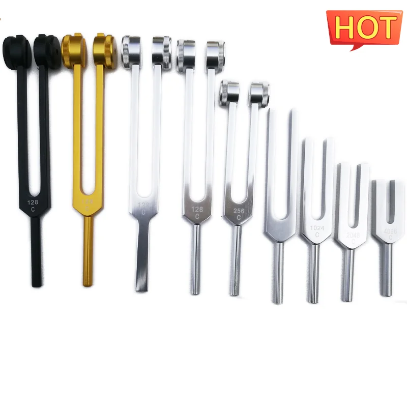 Various Tuning Forks of Different Frequencies Medical Tuning Fork Hammerball Chakra Health Diagnostic Tools