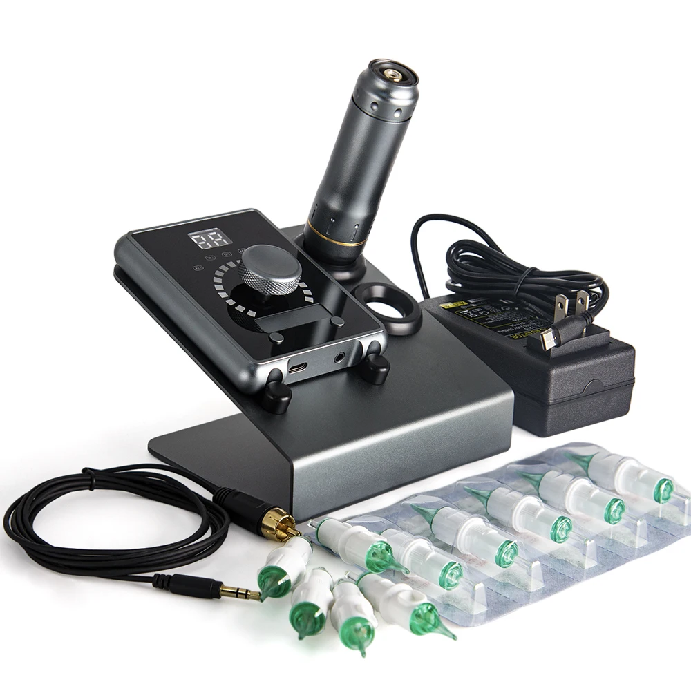 Hot Sale OEM LOGO Korea SMP Scalp Micropigmentation Device Permanent Makeup Tattoo Machine Gun for Hair Strokes With Universal