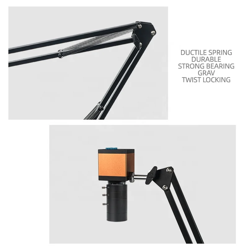 14MP 1080P Digital Industrial Video Microscope Camera 6-60mm Big Visual Fixed  Focusing Lens For Digital Image Acquisition