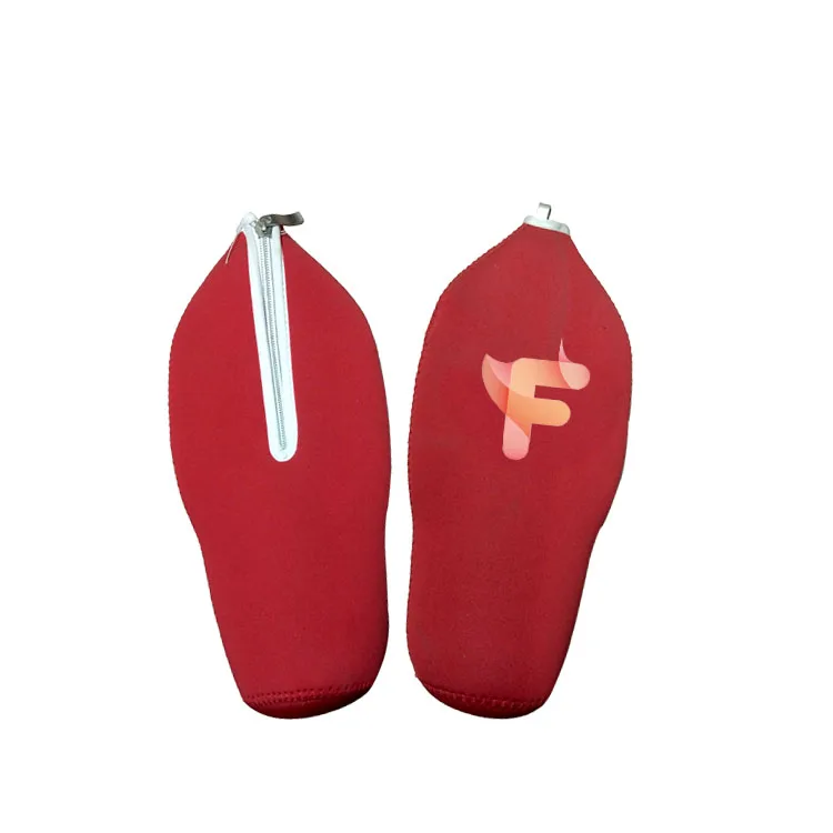 Zipper water bottle cooler sleeve waterproof portable neoprene bottle holder