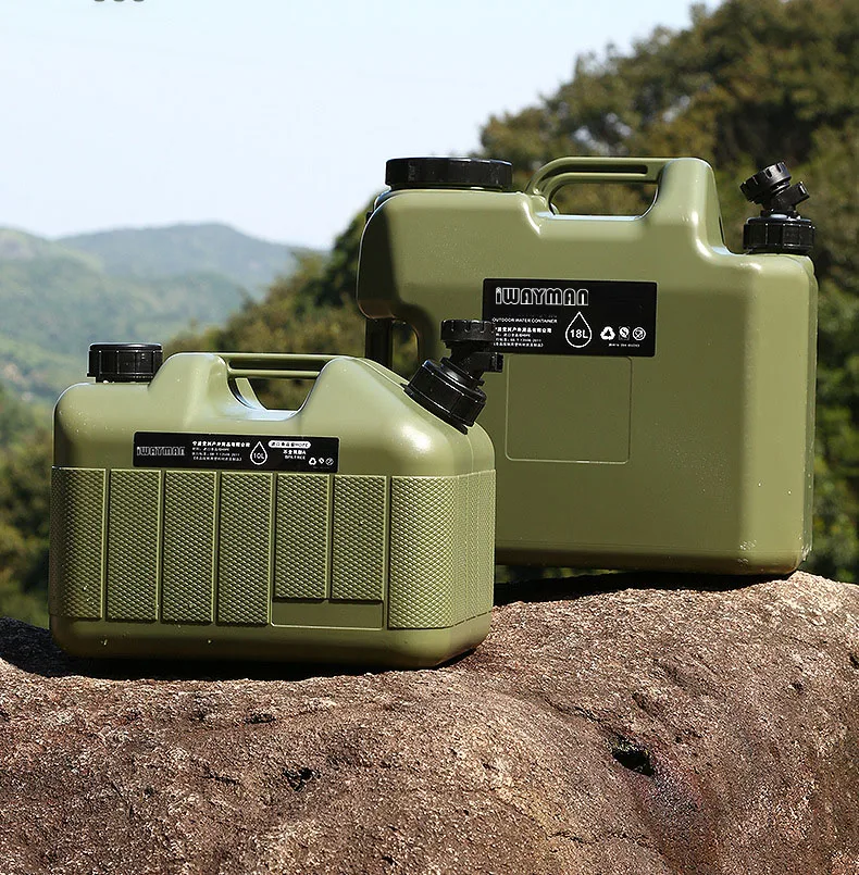Outdoor Bucket Portable Large-caliber Water Canister for Camping