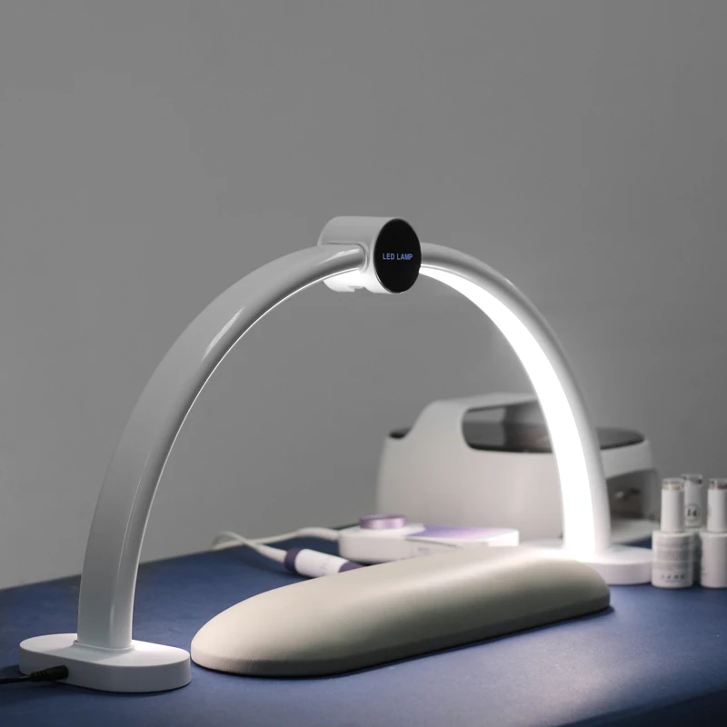 Nail equipments lash lamp beauty desktop half moon eyelash extension lamp nail desk lamp