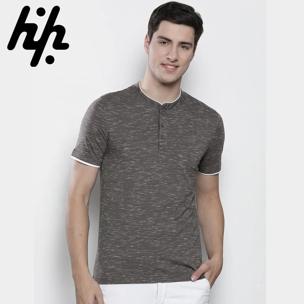 Grey Textured Short Sleeve T-shirt, Stylish T-shirt  Manufactured by Huzaifa Products ( PayPal Verified )