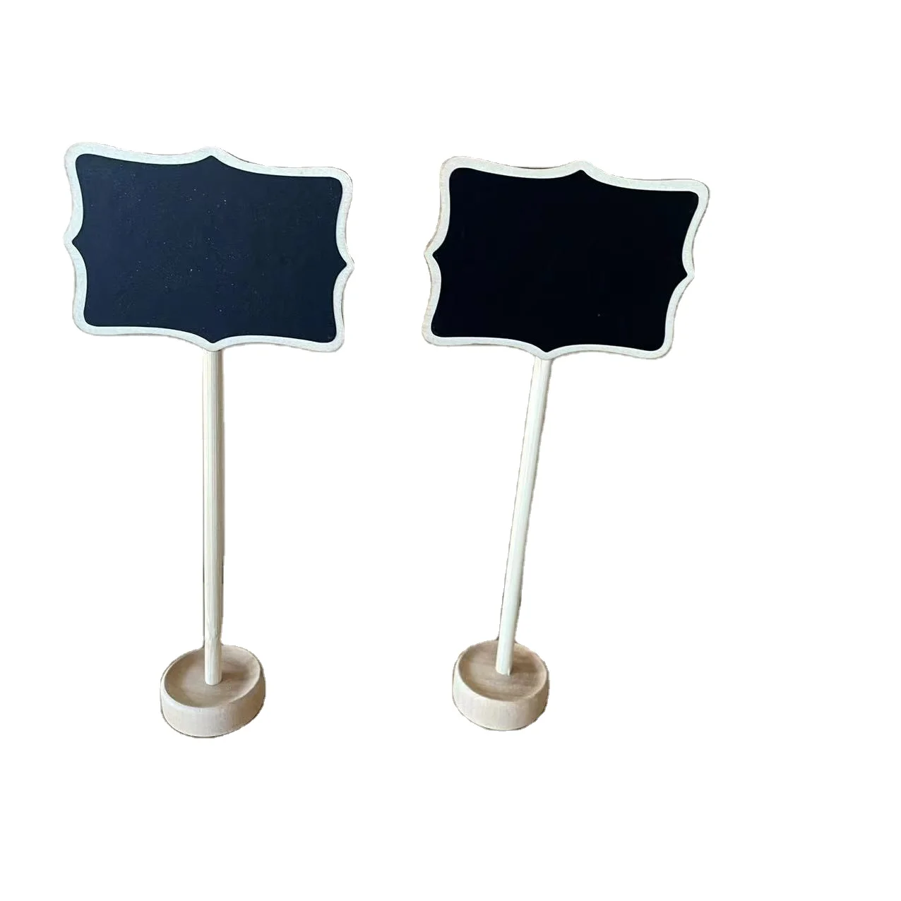 Fashion Memory Wooden Message Chalk Blackboard Black Wood Boards Wooden Frame Black Board for Valentines Day Card Office Message