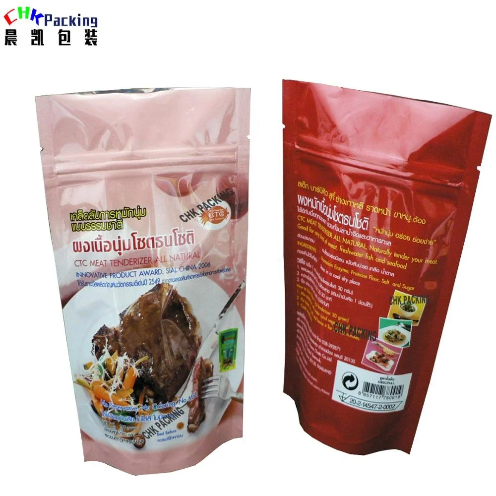 Food grade  Plastic ziplock Packaging Bag Tobacco Seed Bag/ stand up pouch for tomato sauce packaging