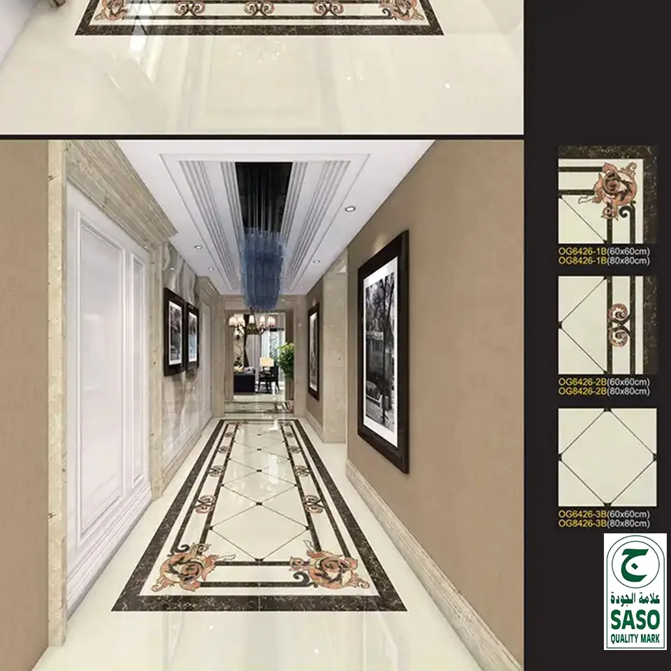 Golden floor carpet tile decorative floor tile 1200X1200MM