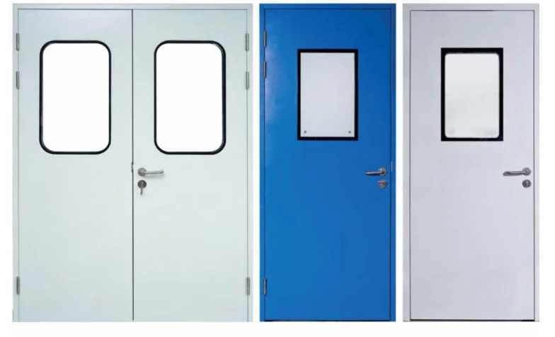 YANING CE automatic medical door , Single or Double Manual Airtight Swing Door for clean room