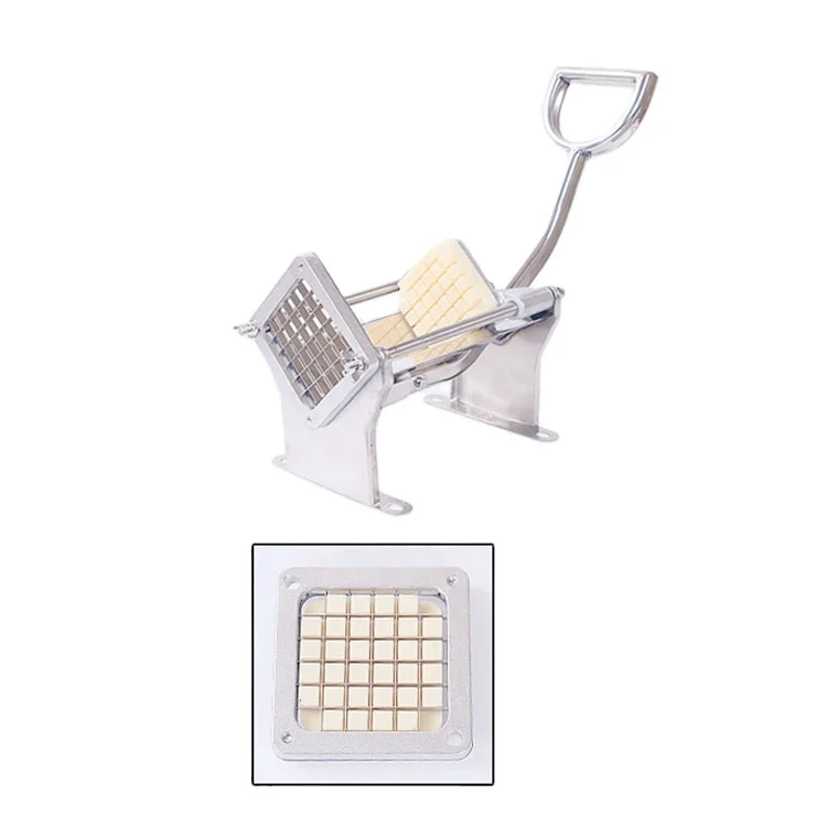 Manual Potato Cutting Machine Stainless Steel French Fries Cutter Cucumber Carrot Vegetable Fruit Chips Strip Slicer Chopper
