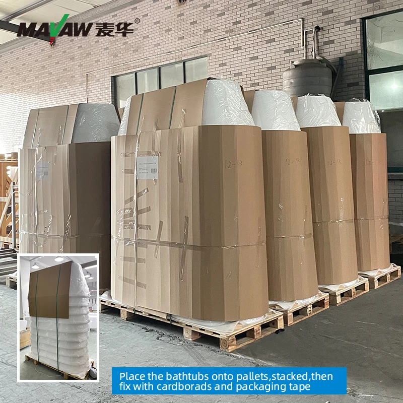 CUPC  Acrylic soaking Freestanding Bath Tub overstaw packing