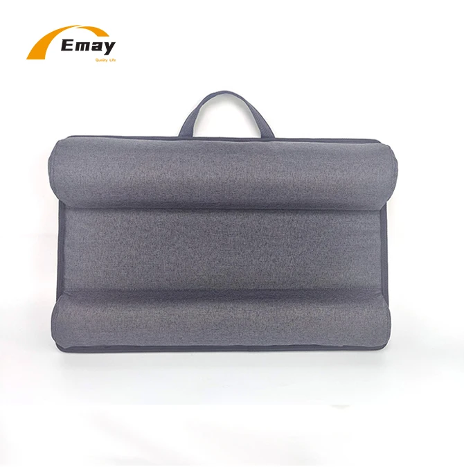 PU Surface Lap Tray With Pillow Cushion Desk Flexible laptop Table With Mouse Pad Phone Stand