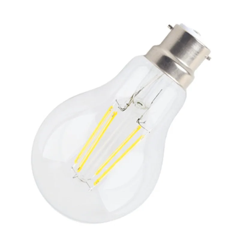 CX-Lighting декоративная светодиодная лампа накаливания A60 с прозрачным янтарным стеклом 6 Вт B22 E27 Светодиодная регулируемой