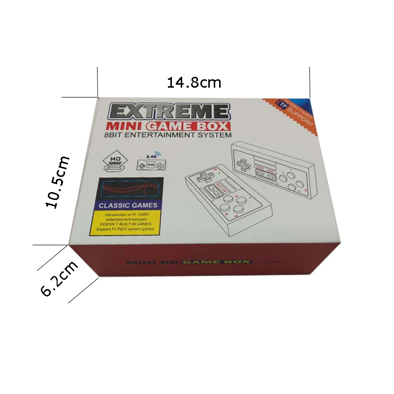 2021 Newest upgraded 8 Bit Retro 628 HD Games Handheld  Player Remote Wireless Video Game Console Toys Gifts for Classic Games