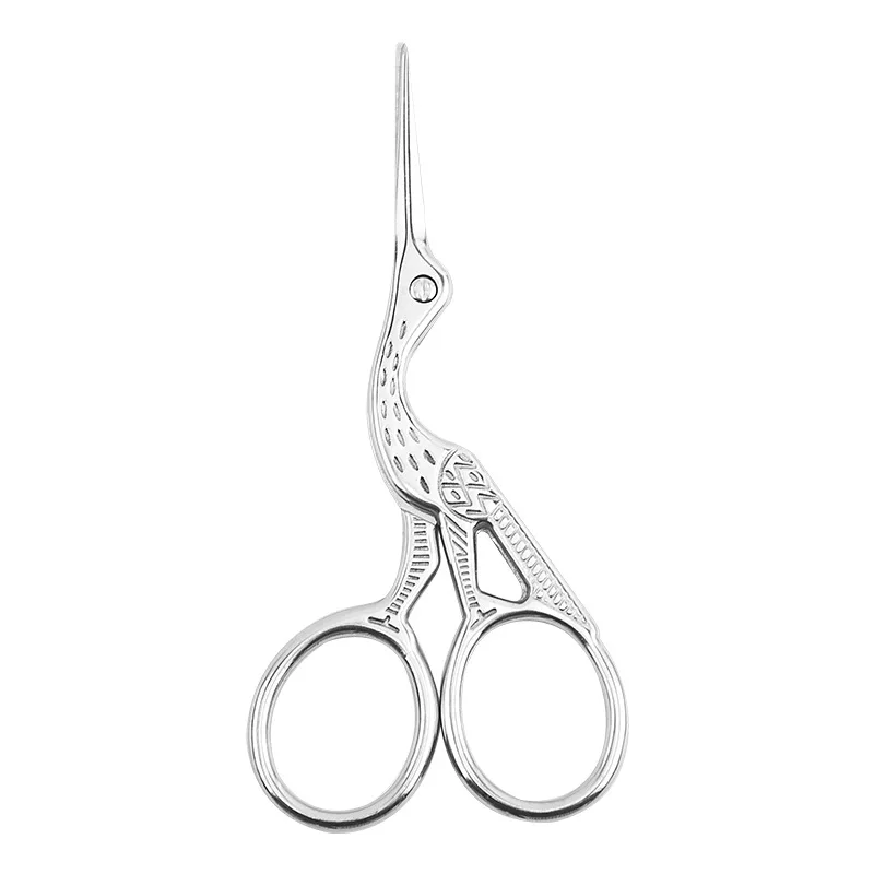 Hot selling Vintage crane shape Stainless steel beauty scissors Beauty tools scissors