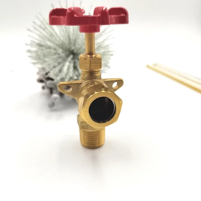 Стеклянный Манометр высокого давления tubluar, медный клапан