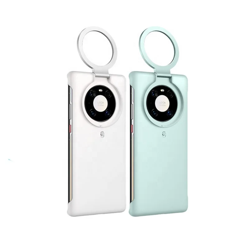 
Phone Photo Led Selfie ring fill light Cover Ring Light Phone Case For Huawei Mate 40 Pro Mate 30 