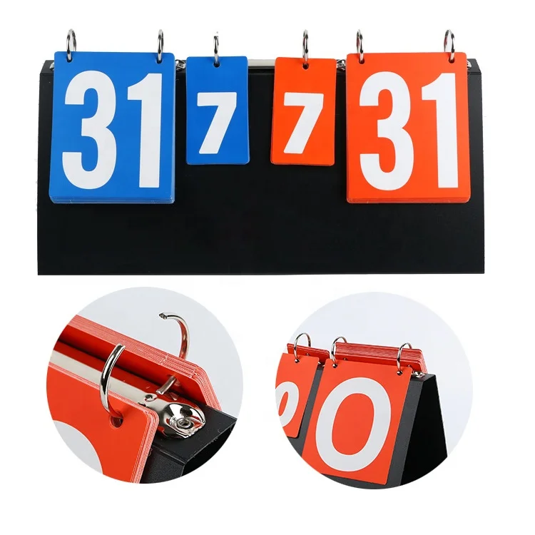 China manufacturer directly customized table tennis scoreboard wholesale custom printed logo pingpong score indicator