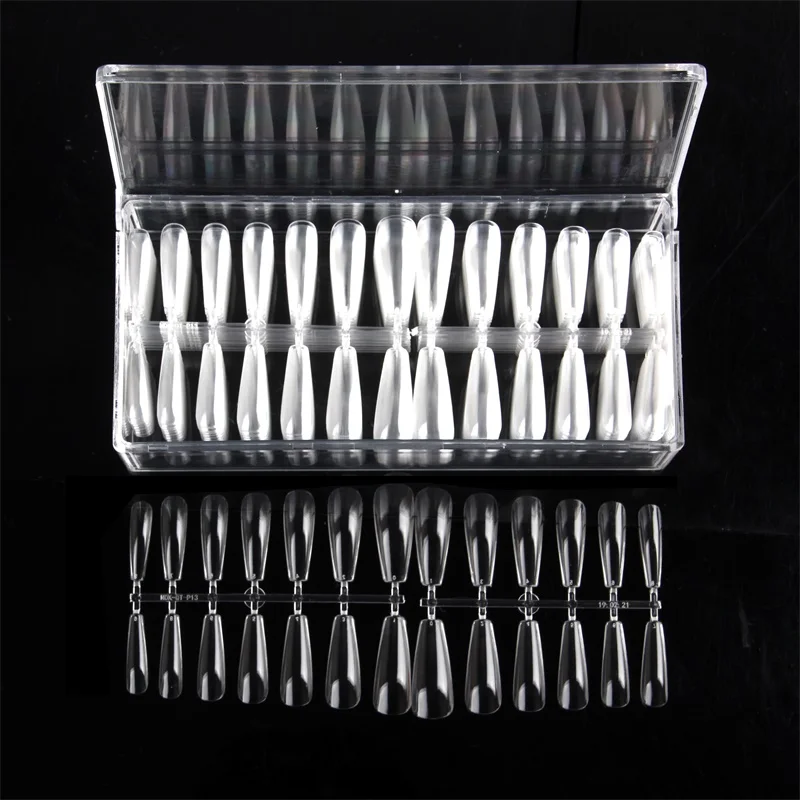 Nadeco Wholesale Long Coffin False Artificial Finger nails, 520 pcs/box