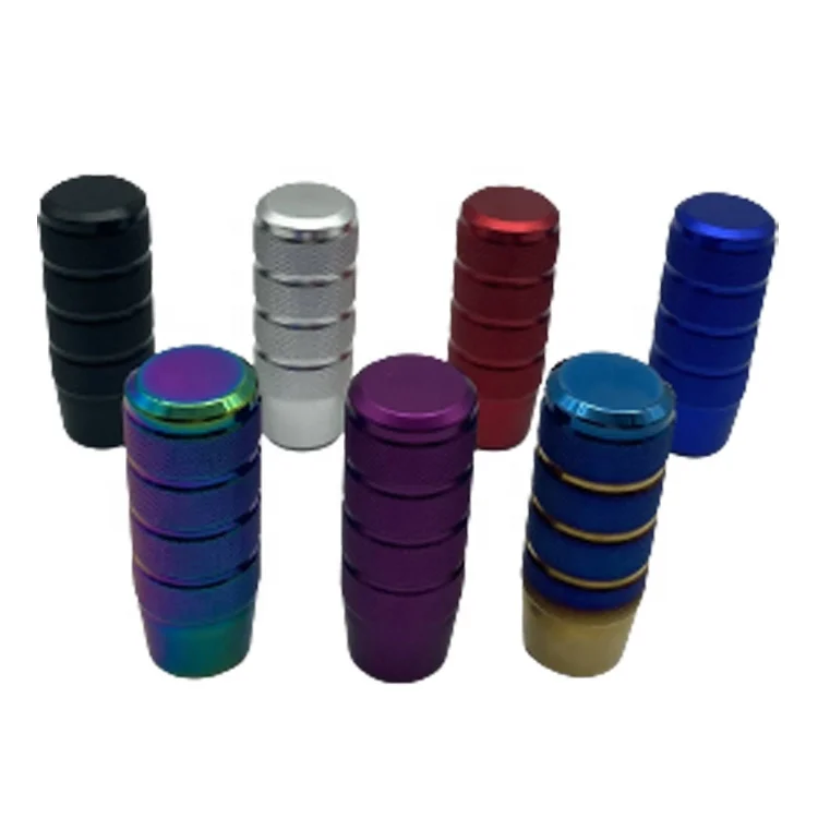 95mm Manual Transmission Aluminum Knurled Shifter Lever Knob Universal Non-Slip Gear Shift Knob