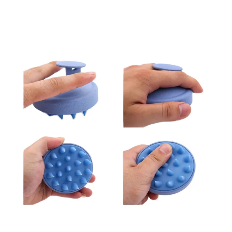 Wholesale Multi-Purpose Hair Care and Styling Artifact Soft Silicone Shampoo Brush for Scalp Cleaning and Bath Comb