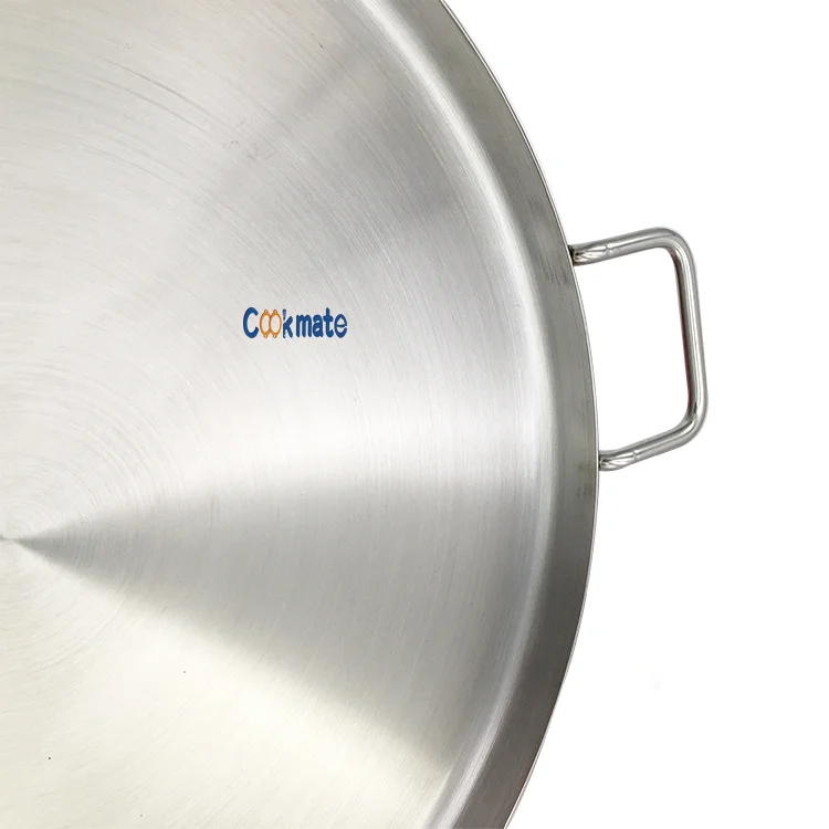 Healthy and Fun Home Excellent Quality Different Sizes Bright Stainless Steel Pizza Baking Outdoor cooking Skillet