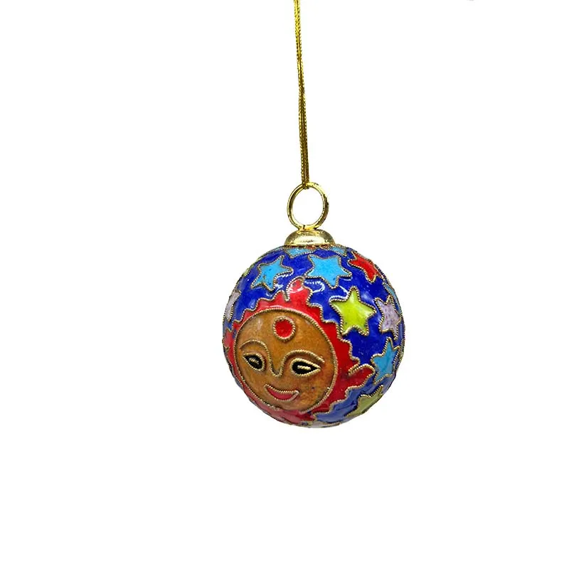 Ready Stock Hanging Baubles Xmas Tree Ornaments Cloisonne Christmas Balls  For Event Party Decorations