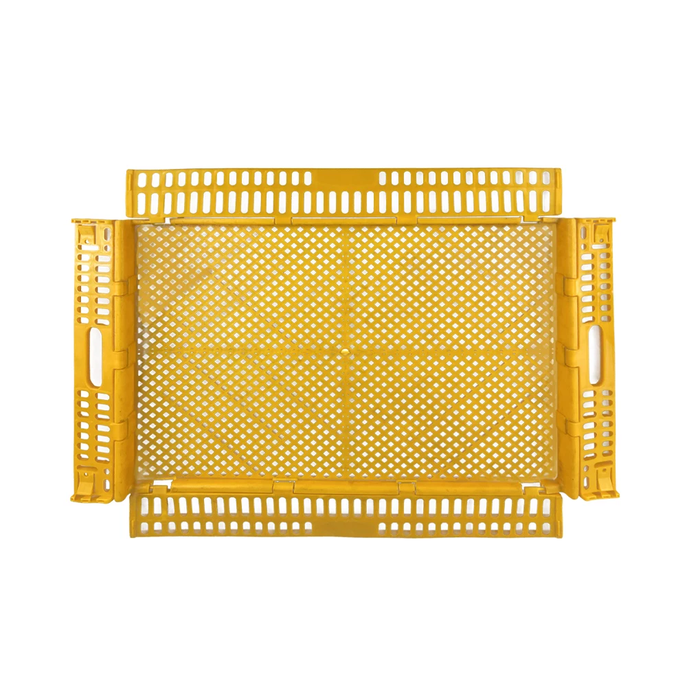 New design plastic hatching egg crate Stackable folding Poultry Hatching Egg Tray box for breeder farm