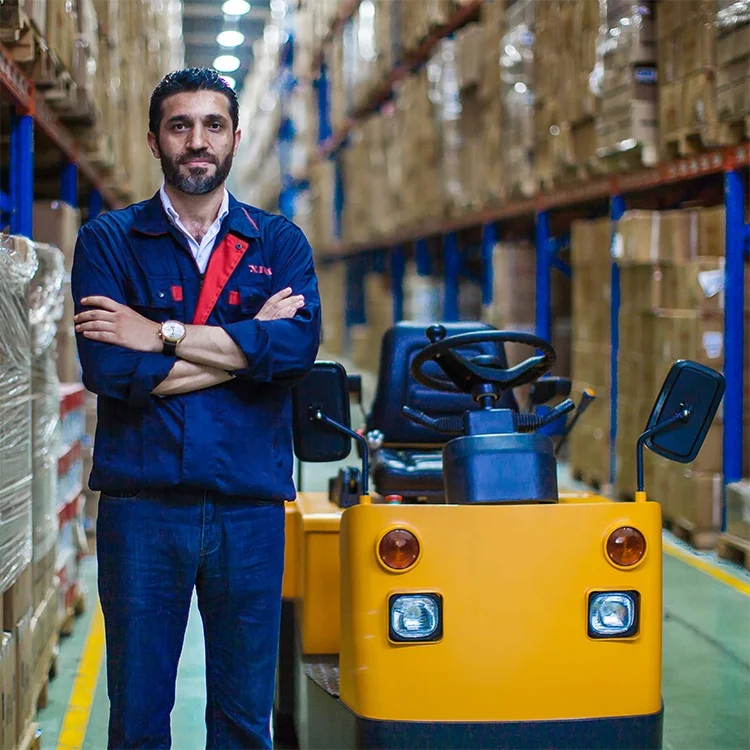 
Xilin Heavy Duty 2000kg 3000kg 5000kg 6000kg 10000kg 6ton Electric Tow Tractor option of trailer 