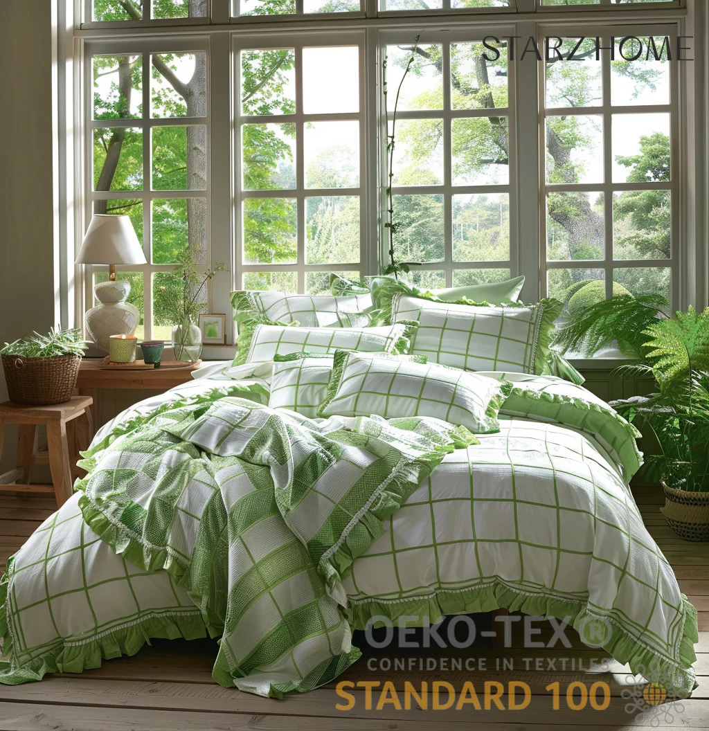 Starz Home 100% Cotton Linen Women Set Queen Size Indulges in Hotel Elegance with Purest Cotton Softness