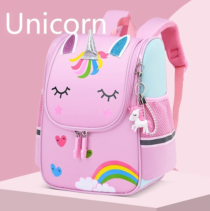 New trend cute  cartoon unicorn pink children backpacks kindergarten schoolbag kids schoolbags for girls