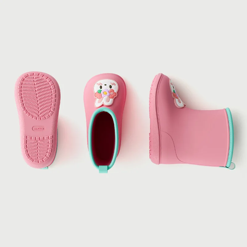 rain boot kids safety rain boots kids children waterproof boy rain shoes for girls decorative EVA stock