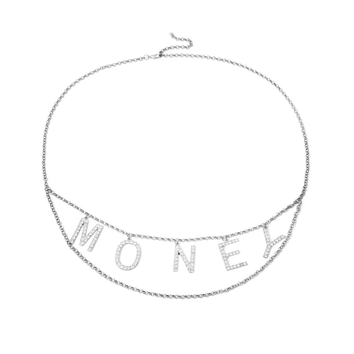 Женская цепочка на талию, универсальная цепочка с подвеской в виде букв с бриллиантами, 2022