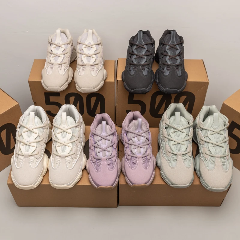 Модные модели трендовые женские туфли Yeezy 500 повседневная мужская обувь новейшие мужские дизайнерские для