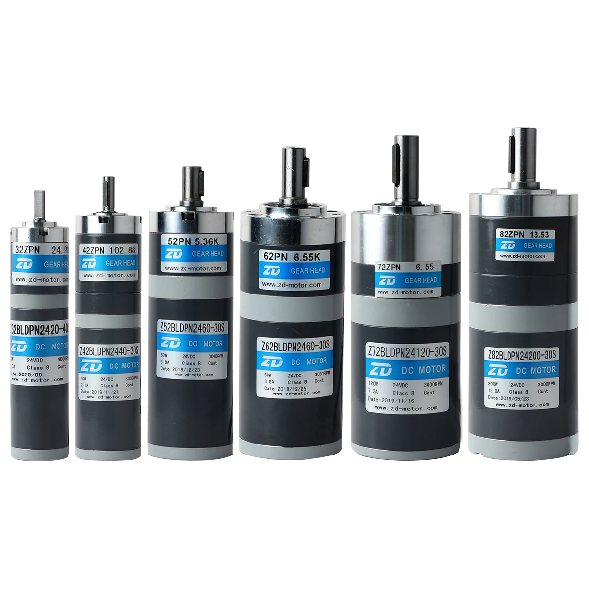 ZD 32 42 52 62 70 82mm Brushless DC Planetary Gear Motor Manufacturer