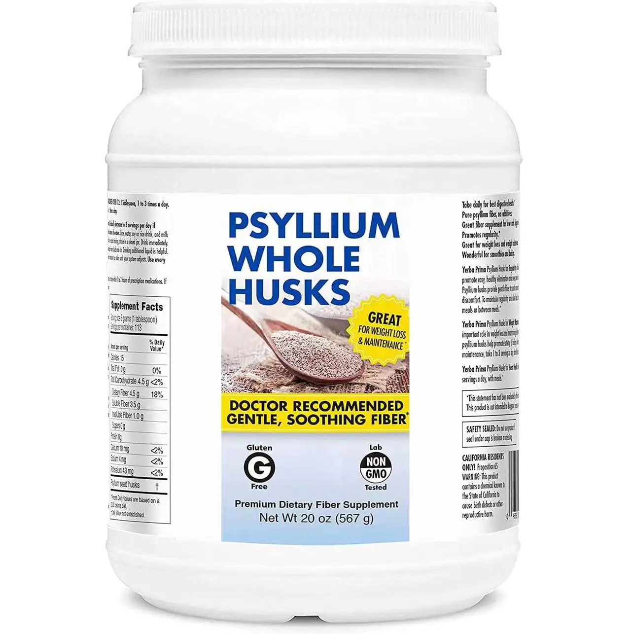 Pure Food Grade Wholesale Price Premium Gentle Dietary Fiber Supplement Psyllium Husk Powder For Heart Health and Weight Loss