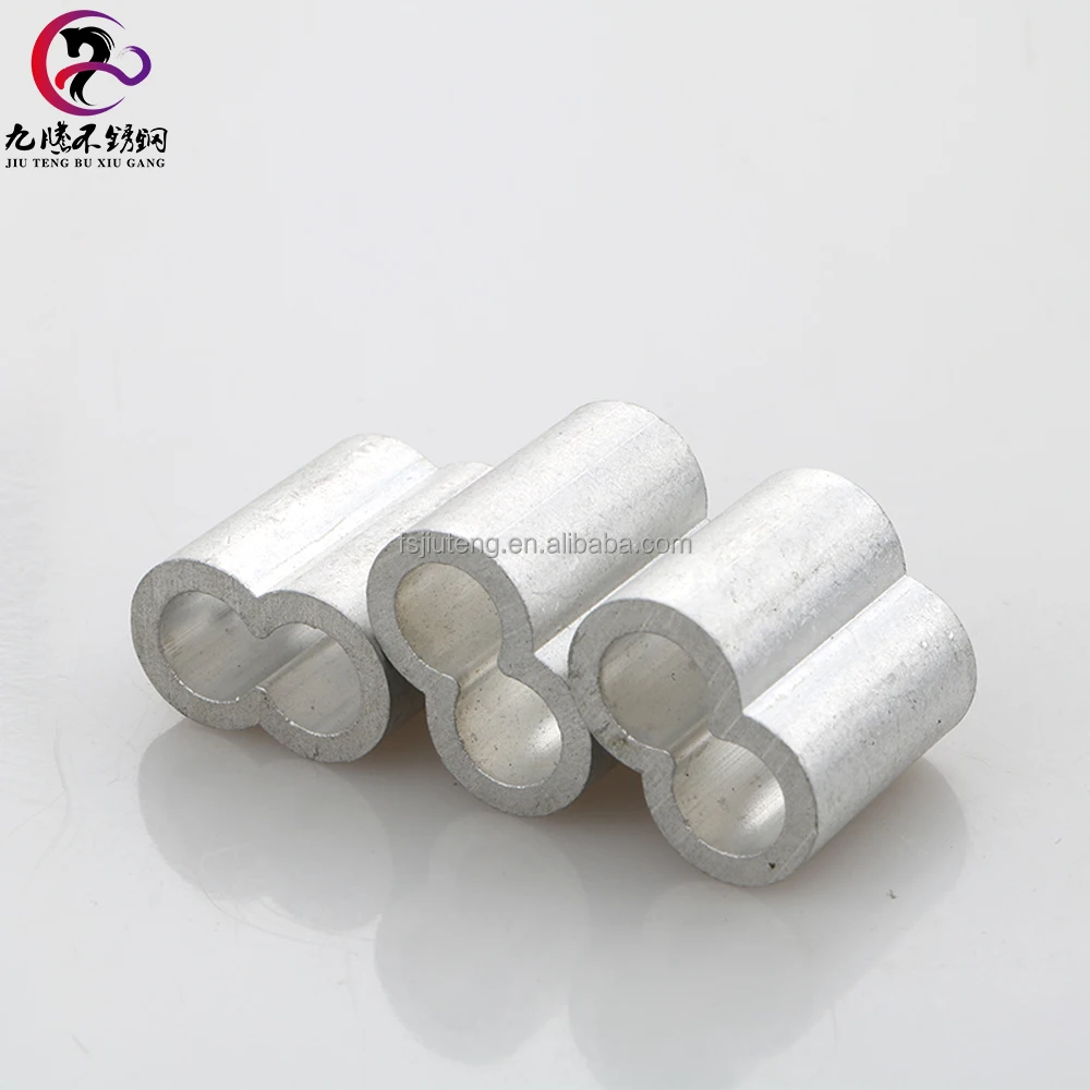 Aluminum Double Barrel Ferrule Crimping Loop Sleeve Kit for Wire Rope and Cable