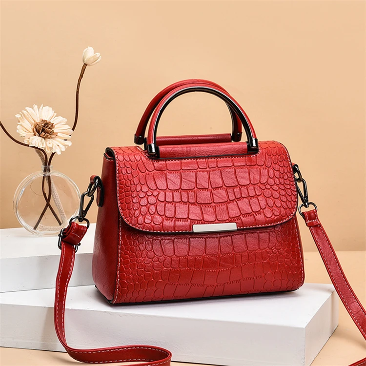 Custom Latest Cheap High Quality Pu Leather Guangzhou Tote Handbag for Women