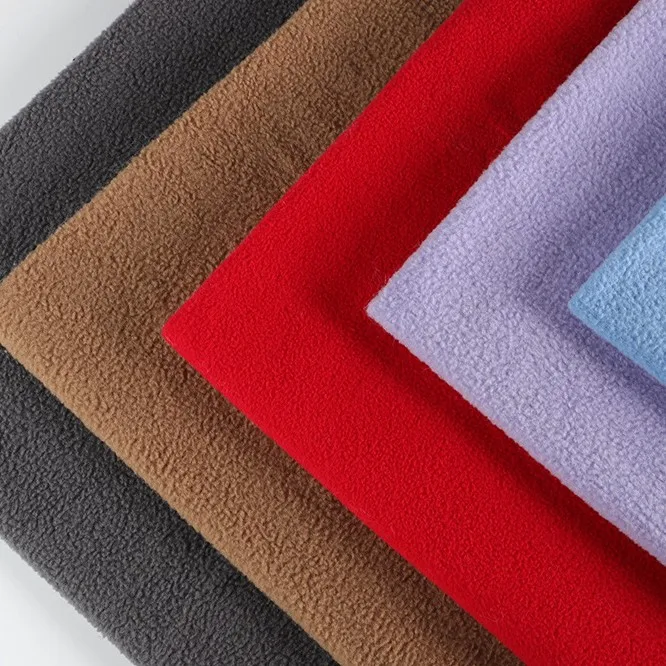 100% Polyester Micro Polar Fleece Two Sided Brush Antipilling Fleece Fabric for Blanket Bedding