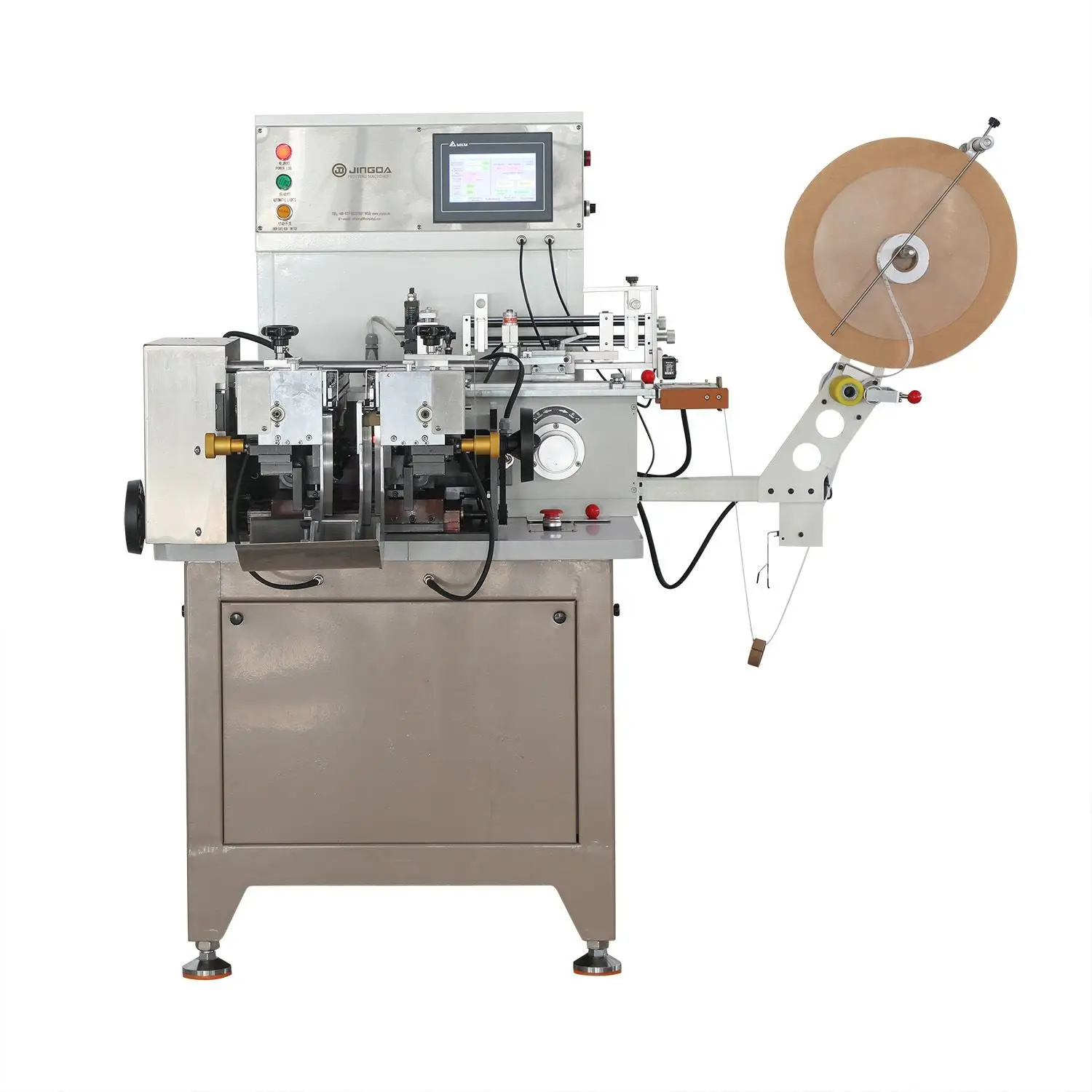 Automatic Multifunction Label Cut and Fold Machine for Woven Label, Satin Ribbon, Polyester Fabric Nylon Tape JZ-2817