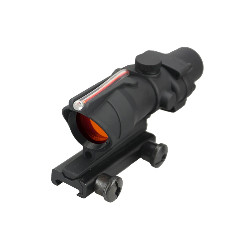 Tactical Optics 4X32 Fiber Optic Scope Hunting Scope with Red  Fiber Optic