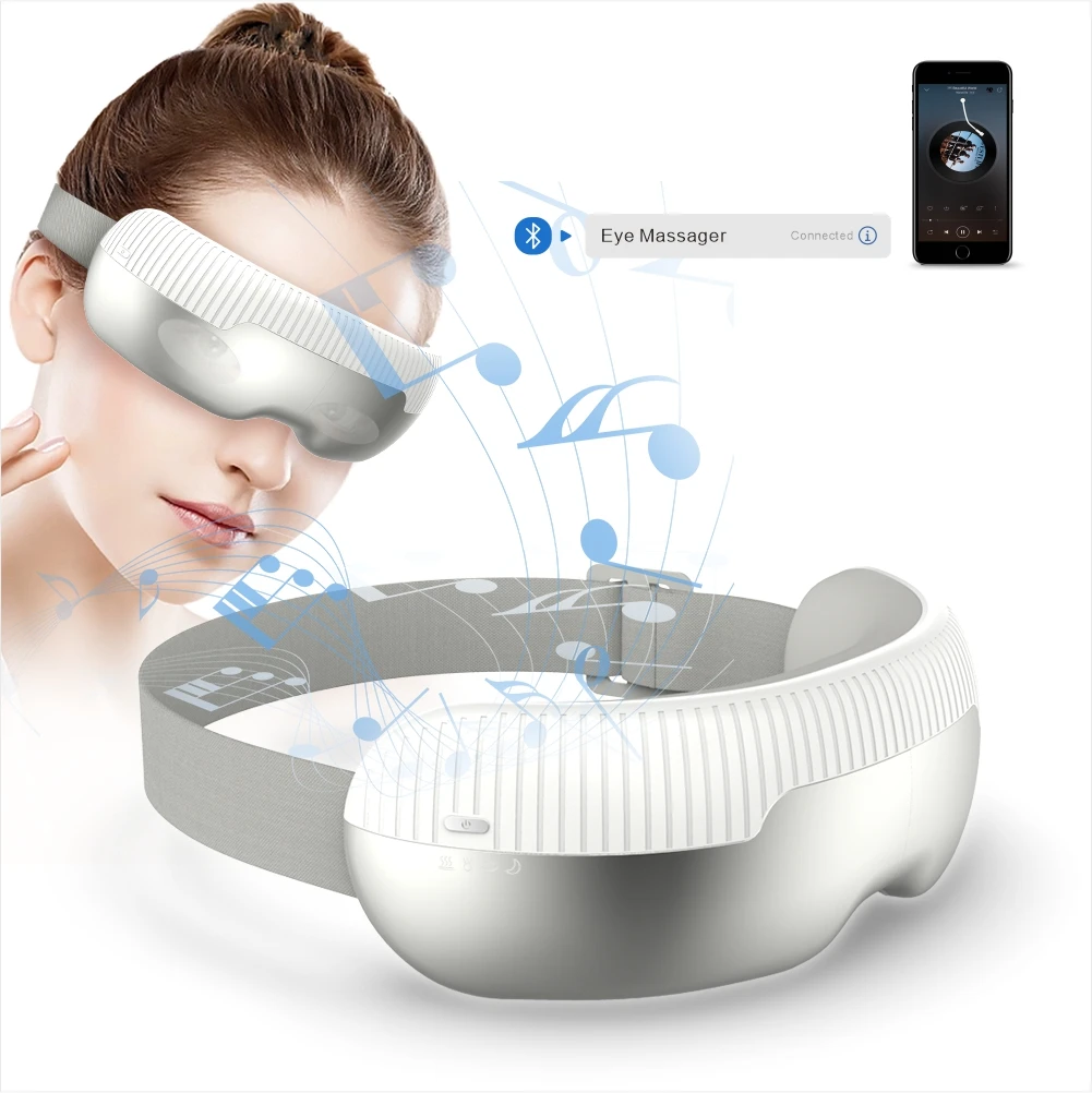 Infrared Heating Intelligent Foldable  airbag Kneading Vibration Smart Visible Eye Massager Improve Sleep tense therapy massager