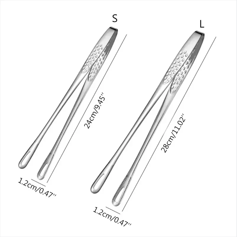 Custom Logo BBQ Tongs Stainless Steel Food Clip Korean Steak Clip Barbecue Tools Bbq Accessories